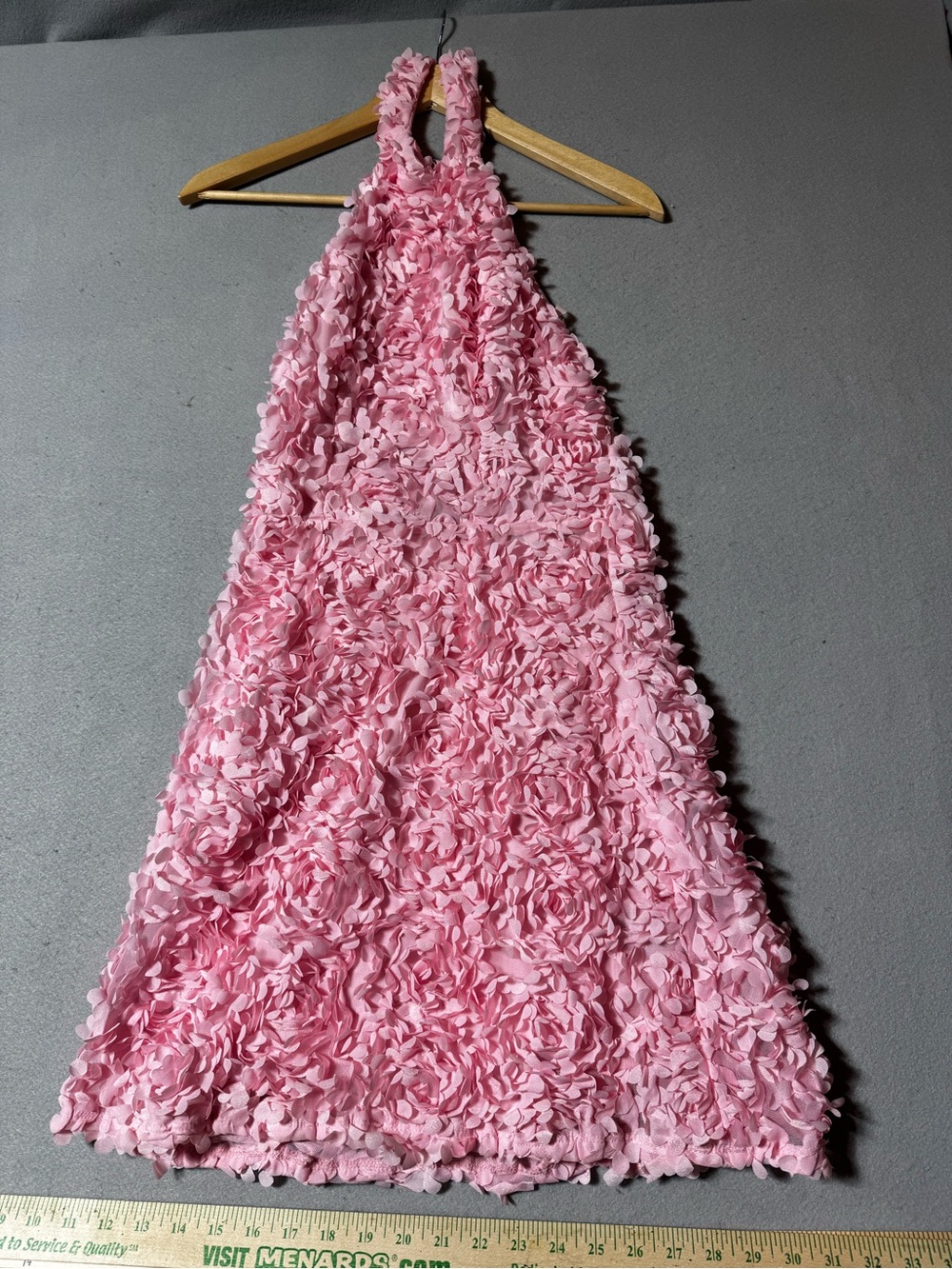Midnight Doll Pink Floral Halter Party/Homecoming Dress Size 9